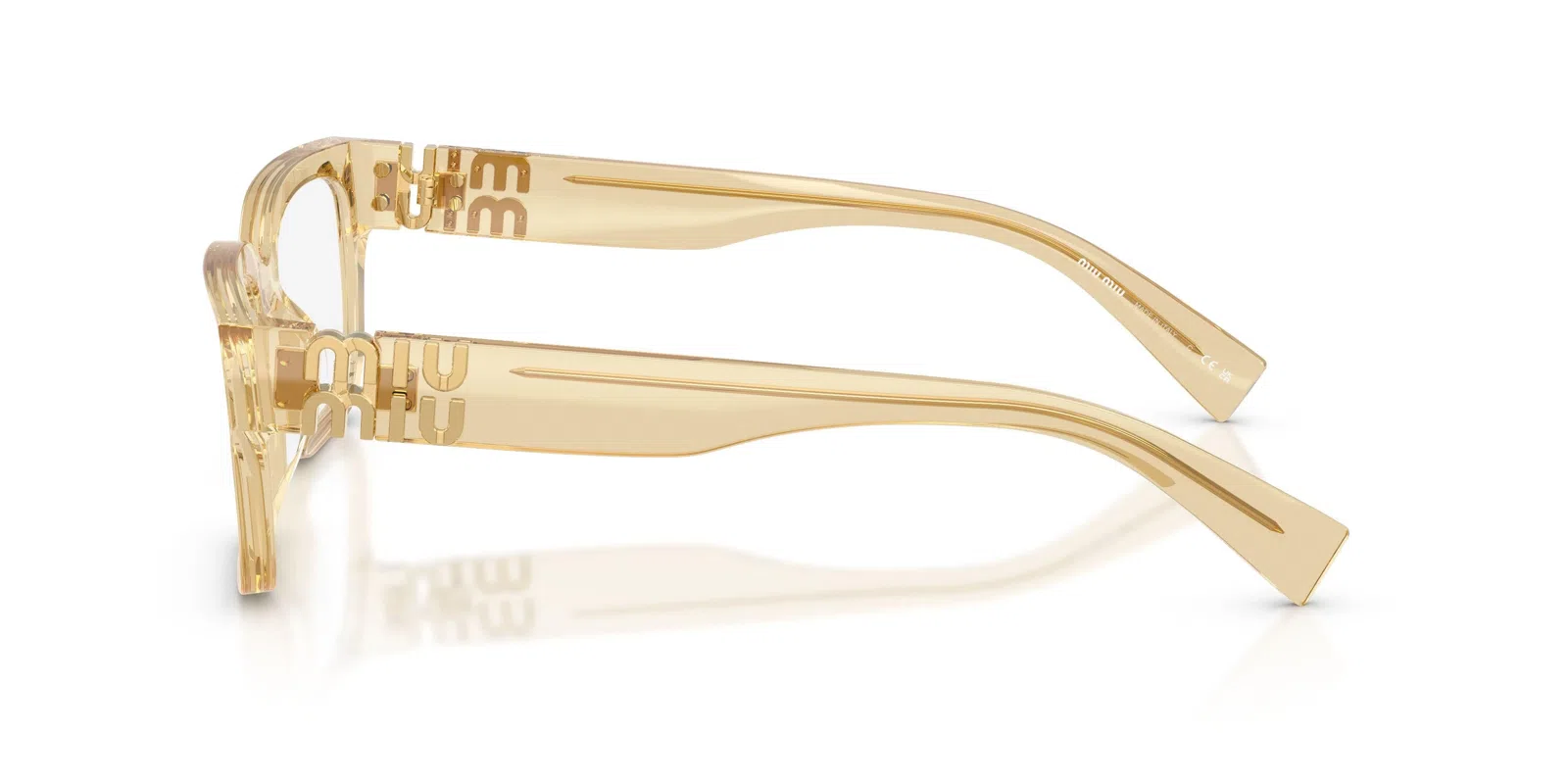 Miu 02YV Eyeglasses - Transparent Mauve - view 9